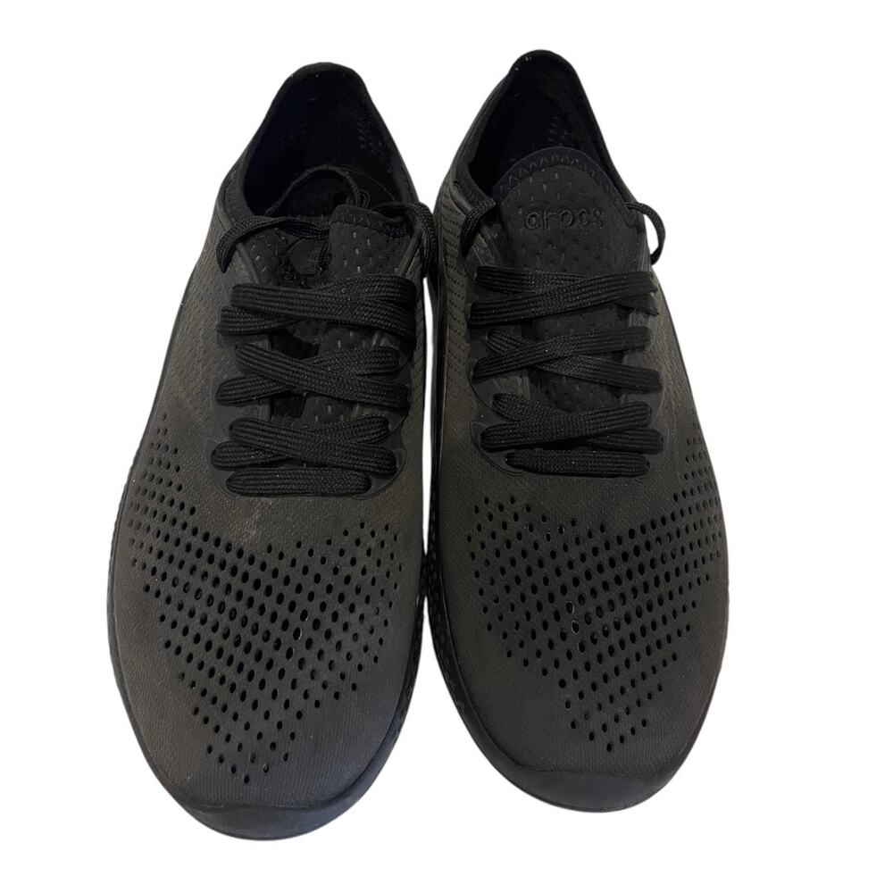 Crocs 206715 LiteRide Mens Size M11 Outdoors Black Outdoors